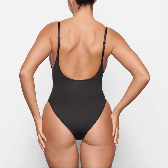 SKIMS Recycled Swim Scoop neck one piece Onyx 2X - Picture 2 of 10